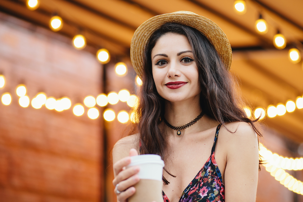 Woman enjoying summer night after summer skin care in LaSalle